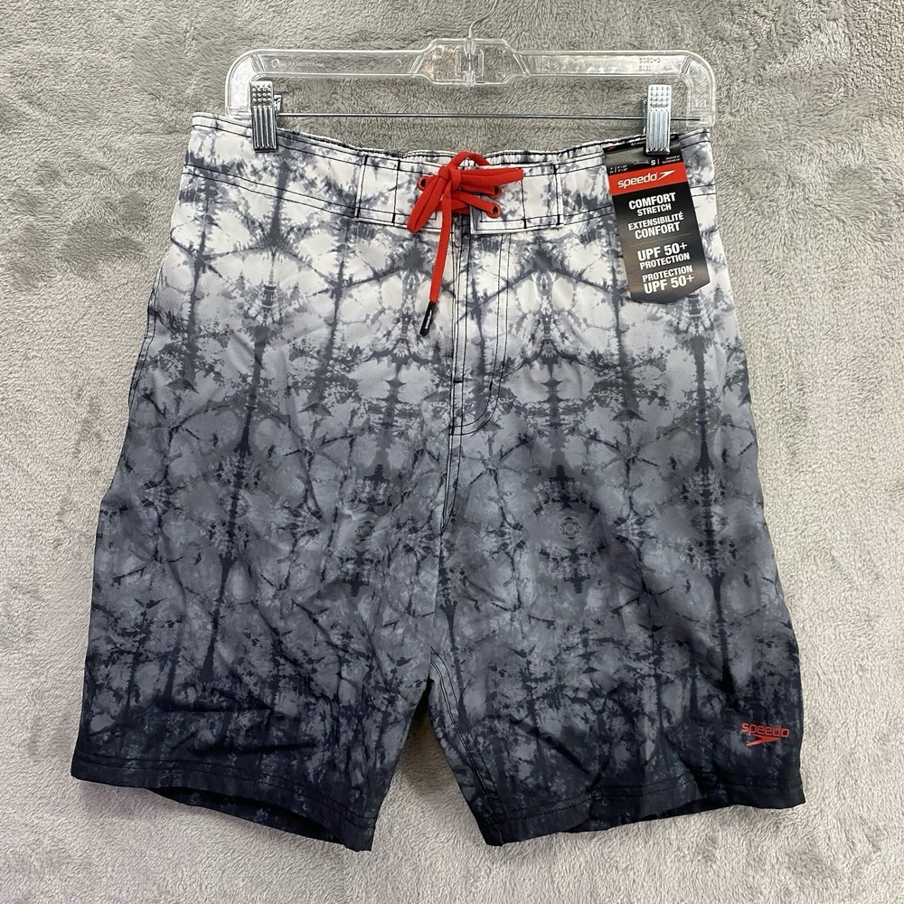 Speedo Bondi Board Shorts Men's S Ombre Print UPF 50+ Mesh Liner NWT